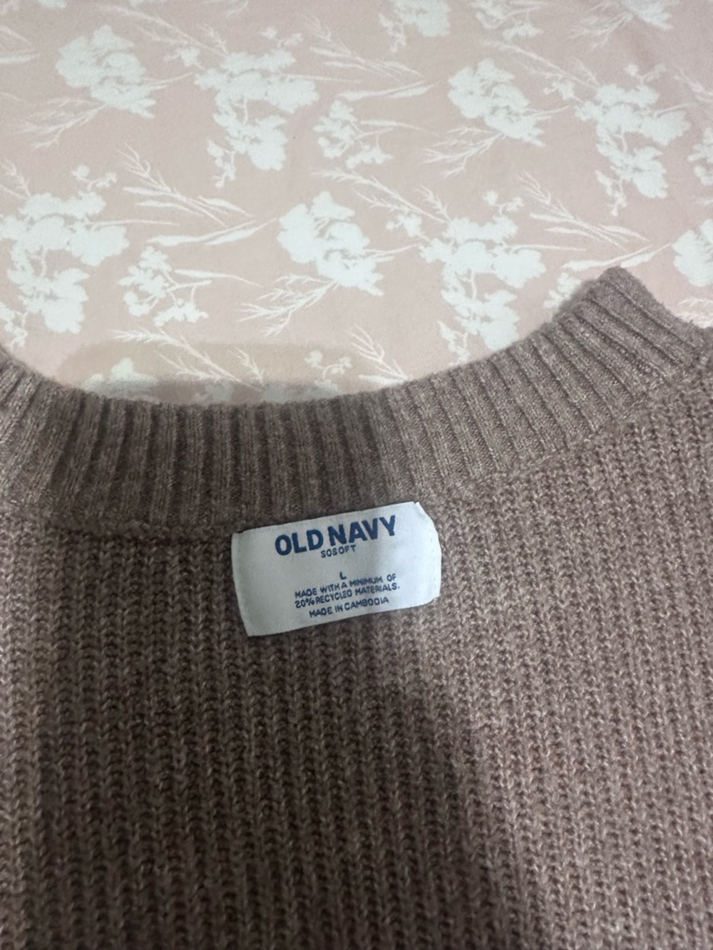 Old Navy Women’s Cozy Scoopneck Sweater - Taupe Brown